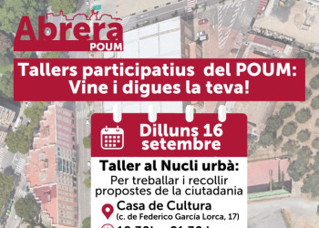 TALLER PARTICIPATIU POUM - SETEMBRE