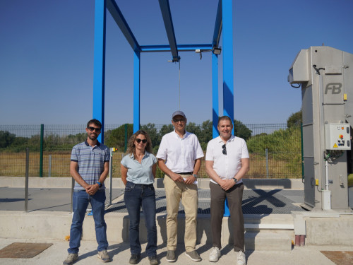 Visitem els treballs de connexió del barri de Can Vilalba a la xarxa de sanejament del sistema d'Abrera