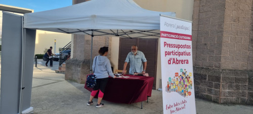 Abrera Participa! Carpa informativa dels Pressupostos Participatius 2022-2024 a la Zona Esportiva d'Abrera