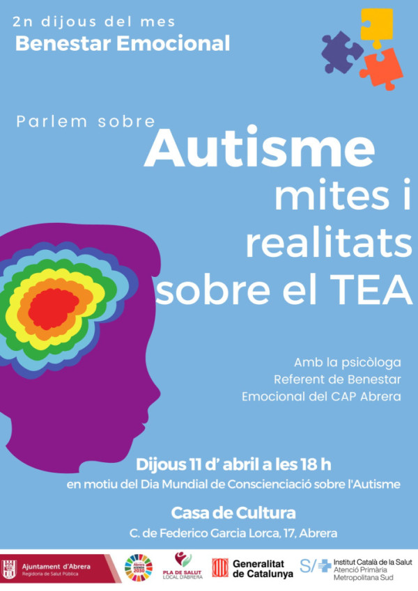 Xerrada 'Autisme mites i realitats sobre el TEA' 11.04.24