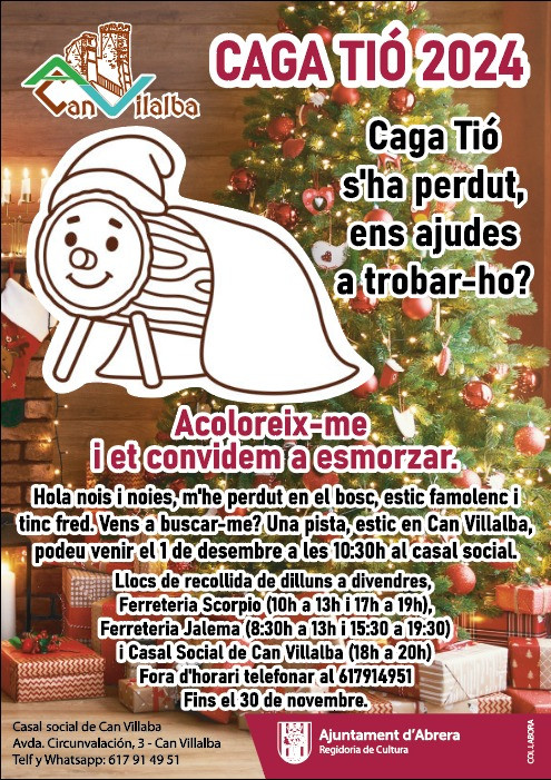 Cartell Tió de Nadal de Can Vilalba de 2024