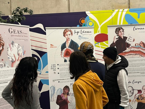 Commemorem el Dia Internacional de la Dona i la Nena en la Ciència, amb l’exposició GEAS Dones que estudien la Terra i una proposta de joc interactiu sobre aquesta