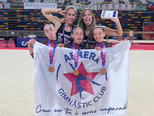 Felicitem l’Abrera Gimnàstic Club pels seus excelents resultats al Campionat d’Espanya Absolut de Gimnàstica Artística Femenina. Enhorabona campiones!