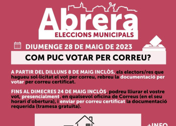 Eleccions municipals. Com puc votar per correu?