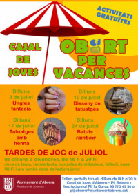 Cartell obert vacances casal