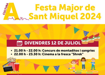 Cartell de la Festa Major del barri de Sant Miquel 2024