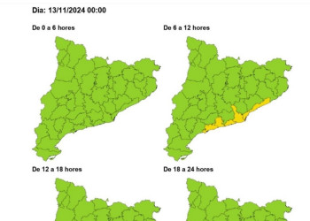 Avís de ventades. Dimecres 13 de novembre de 2024