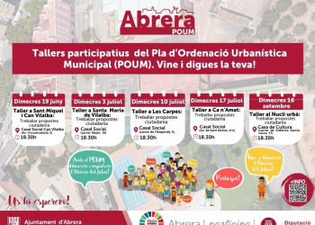 El Casal Social de Can Vilalba acollirà, aquest dimecres 19 de juny, el taller del procés participatiu de l'Avanç del POUM pels barris de Can Vilalba i Sant Miquel. Vine i digues la teva!