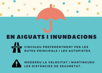 Consells de prevenció davant la previsió de pluges intenses